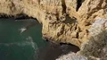 Sunny cliffs landscape at Algarve coastline Portugal 4k or 4k+ Resolution