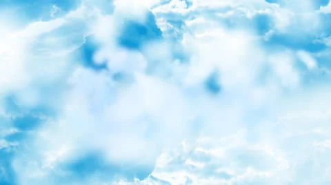 Sunny Clouds Fly Through-Loopable Background Stock Footage 52307960