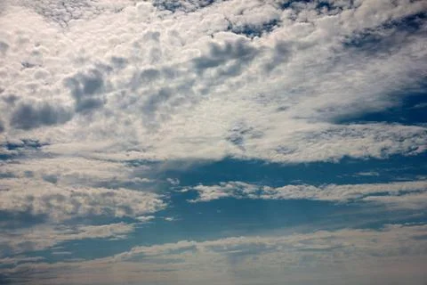 Sunny cloudy sky Foto stock