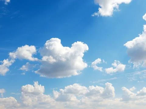 Sunny cloudy sky 写真素材