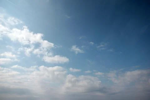 Sunny cloudy sky Foto stock