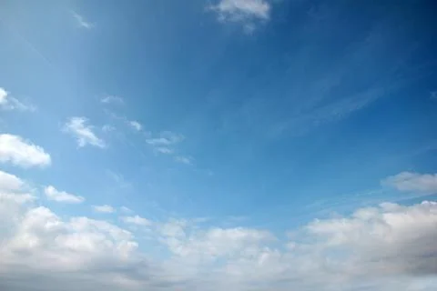 Sunny cloudy sky Foto stock
