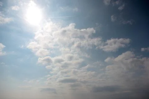 Sunny cloudy sky 写真素材