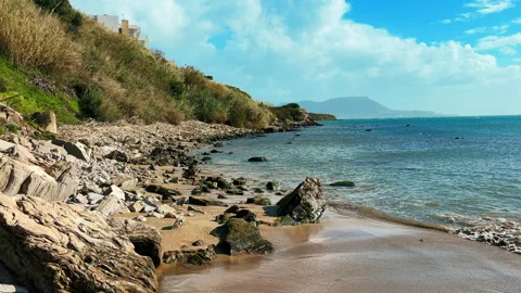 Sunny Coast of Getares Stock Footage 328869974