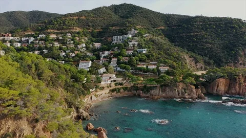 A sunny coast of Spain Stock Footage 126663994