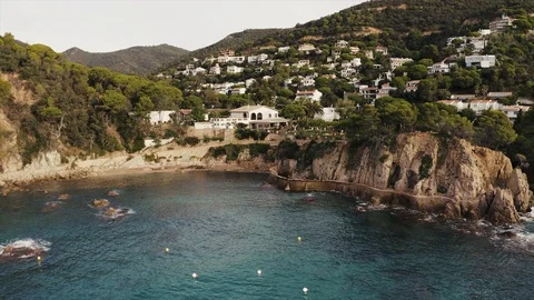 The sunny coast of Spain Stock Footage 126664314