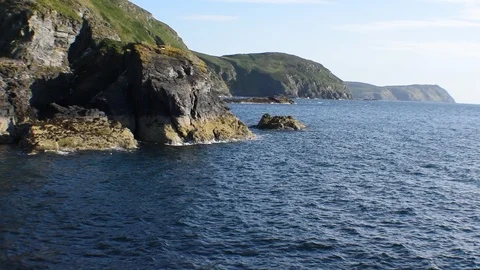 Sunny Coastal View Stock Footage 111890984