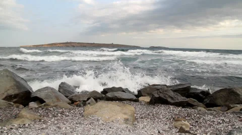 Sunny Coastline Stock Footage 27824237