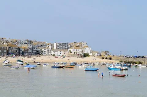 Sunny cornish scene Stock Photos