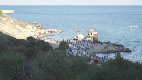 Sunny day on the beach Stock Footage 81530583