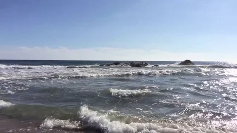 Sunny day in the beach Stock Footage 84806509