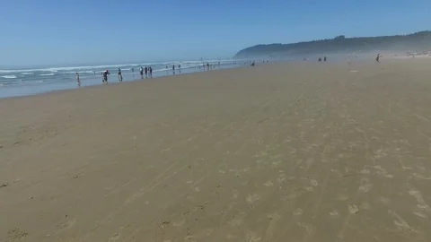 Sunny day at the beach Stock Footage 92455353