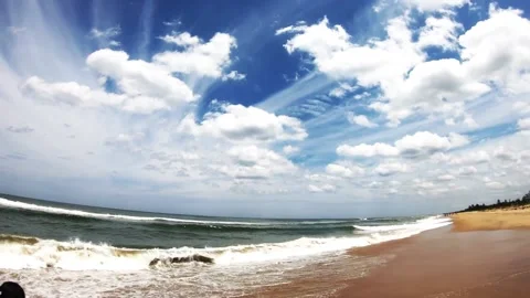 Sunny day at beach 스톡 동영상 152521678