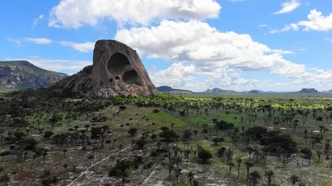 Sunny day at Caatinga forest. Morro das Tocas, Itatim, Bahia, Brazil. 動画素材 107634975