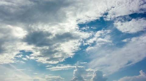 Sunny Day Clouds Timelapse Video stock 11858787