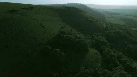 A sunny day at Devil's Dyke mountain Stock Footage 151004515