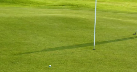 Sunny Day on the Golf Green Stock Footage 337651708