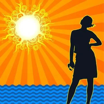 Sunny Day Stock Illustration
