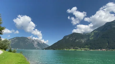 Sunny day by the lake Stock Footage 142280643