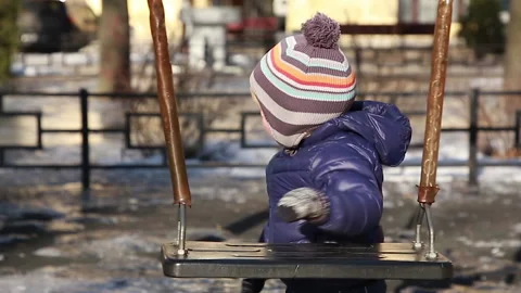 Sunny day on the playground Stock Footage 150224475