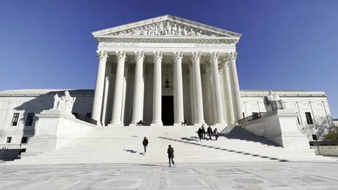 Sunny Day at the Supreme Court Stock Footage 223381253