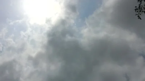 Sunny Day. Time Lapse Of Clouds Moving Sky. Stock-Footage 195599670