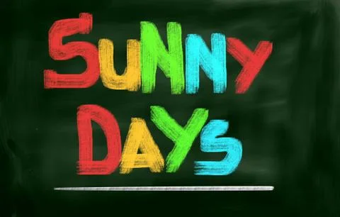 Sunny Days Concept Stock Illustration