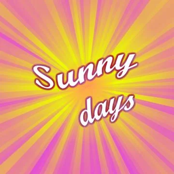 Sunny days Stock Illustration