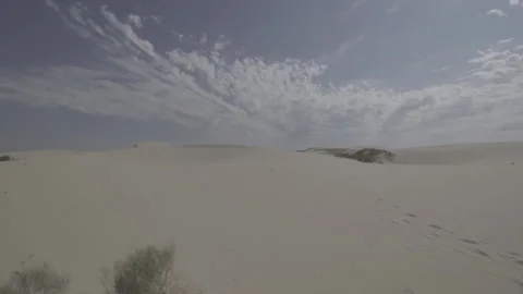 Sunny Desert Dunes 02 Stock Footage