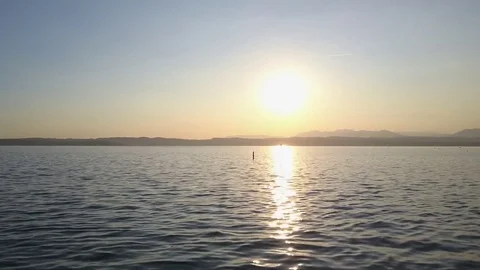 Sunny Garda Lake Stock Footage
