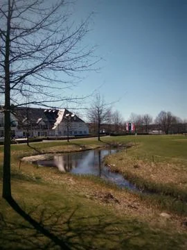 Sunny Golf Course View Stock-Fotos