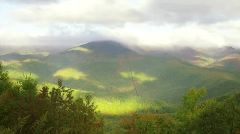 Sunny green mountain Stock-Footage 32095838