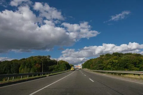 Sunny highway Stock Photos