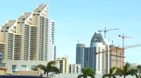 Sunny Isles Beach Florida developments Stock Footage 64700544
