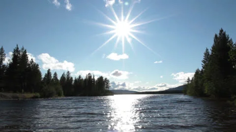 Sunny Lake Video stock 26539462