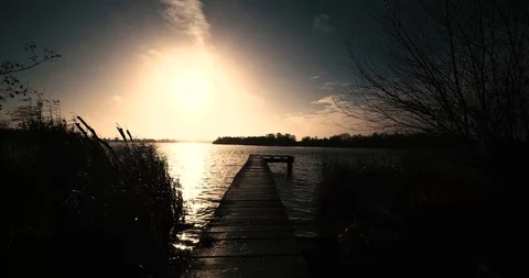 Sunny lake Video stock 122428101