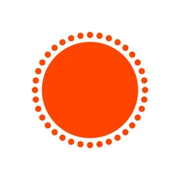 Sunny Logo Design Element, vector illustration isolated on white background. Stock Illustration