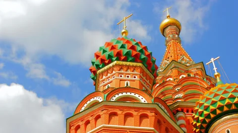 Sunny Moscow kremlin time lapse Stock Footage 32503316