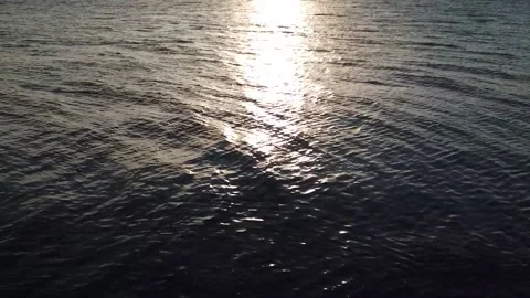 Sunny path on the waves Stock Footage 148053023