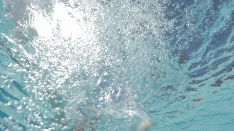 Sunny pool Stock Footage 100664648
