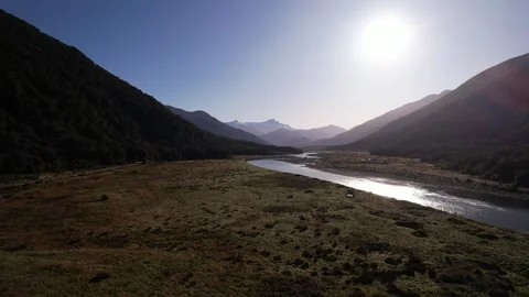 Sunny River Scene Video stock 248567518