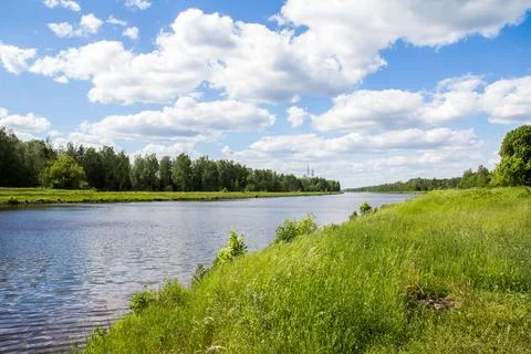 Sunny Riverside Stock Photos