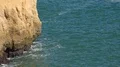 Sunny sand stone cliffs at Algarve coastline Portugal 4k or 4k+ Resolution