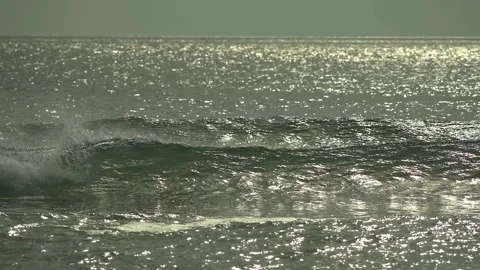 Sunny sea waves Video stock 153683865