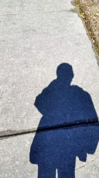 A sunny shadow on a warm spring day in Wylie Texas 스톡 사진