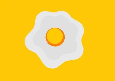 Sunny side up illustration Stock Illustration