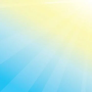 Sunny Sky Background with Copy Space, Sun Light and Seasonal Summer Sky Stock Illustration