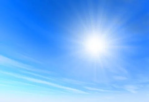 Sunny sky background Stock Illustration