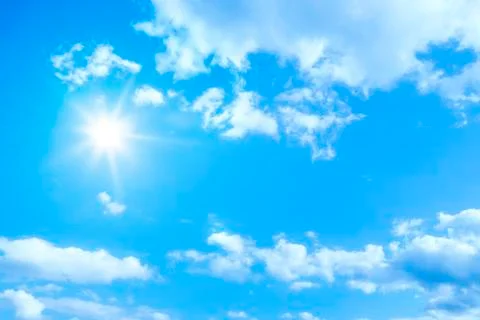 Sunny sky background Stock Photos