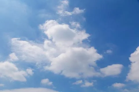 Sunny sky blue sky and white clouds Stock Photos